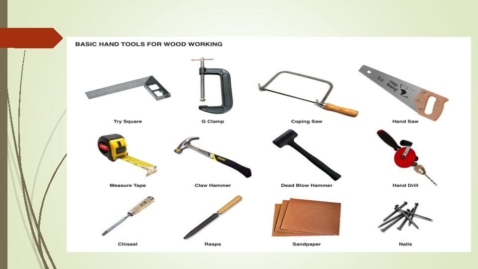 Month August Topic Hand Tools Class VI Prepared