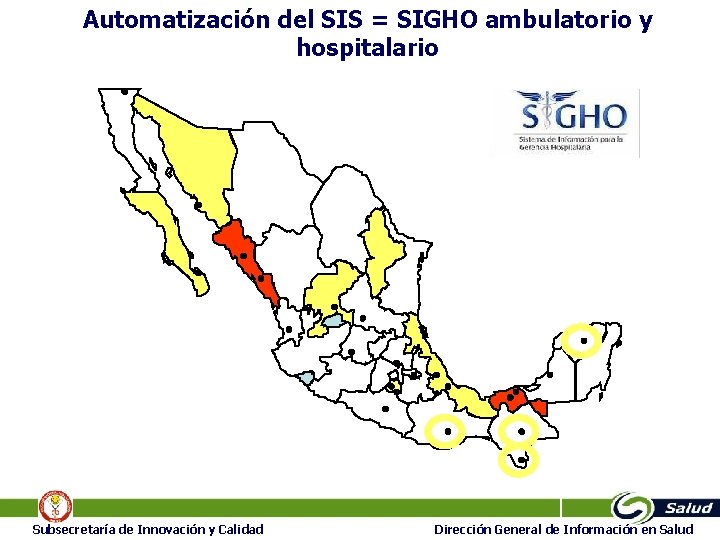 Automatización del SIS = SIGHO ambulatorio y hospitalario 12/16/2021 16/12/2021 Subsecretaría de Innovación y