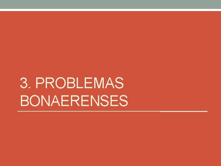 3. PROBLEMAS BONAERENSES 