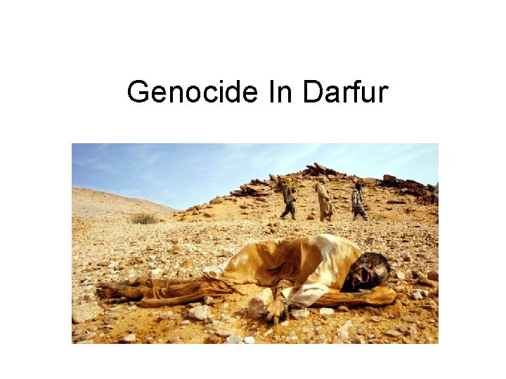 Genocide In Darfur 