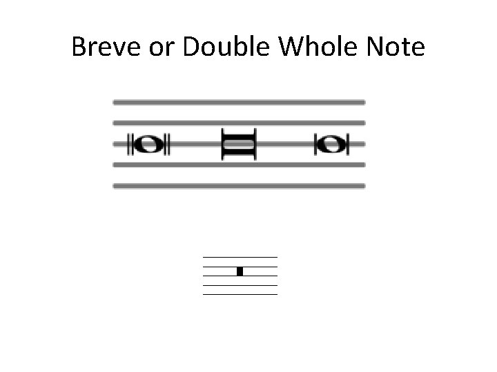 Breve or Double Whole Note 