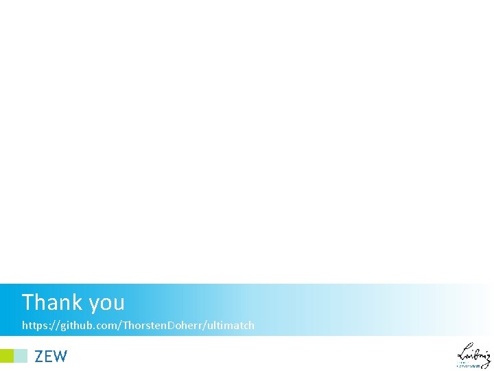 Thank you https: //github. com/Thorsten. Doherr/ultimatch 