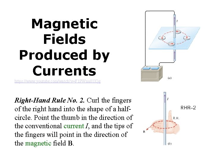 Magnetic Fields Produced by Currents https: //www. youtube. com/watch? v=F 1 PWnu 01 IQg