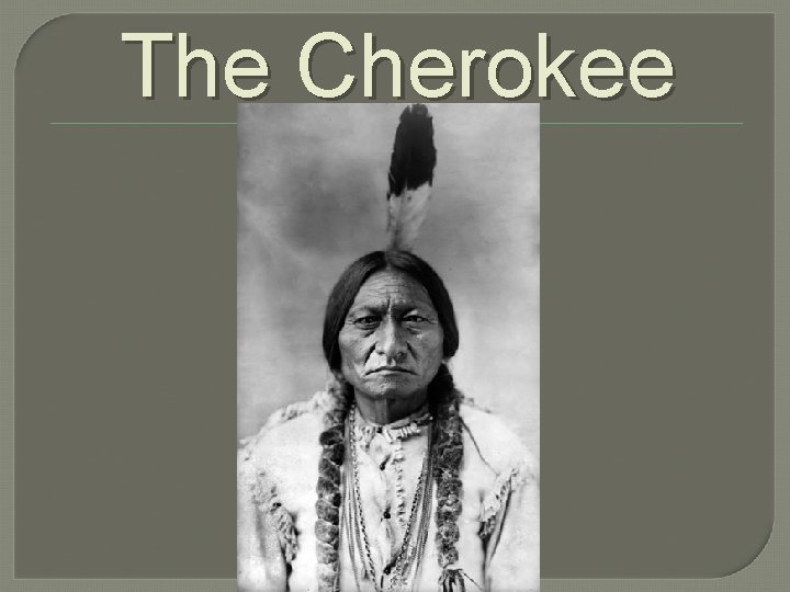 The Cherokee 