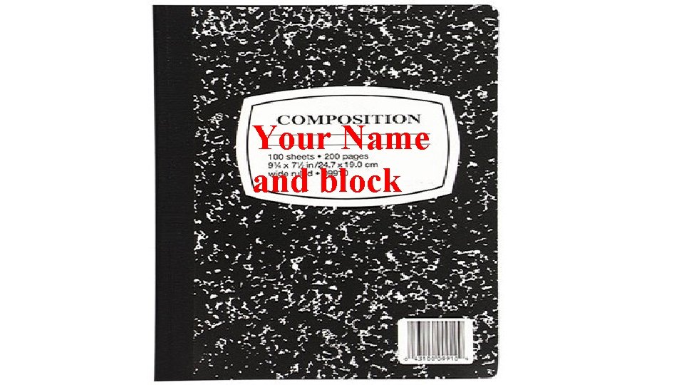 Your Name and block 