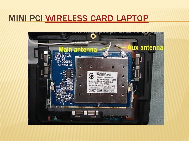 MINI PCI WIRELESS CARD LAPTOP 