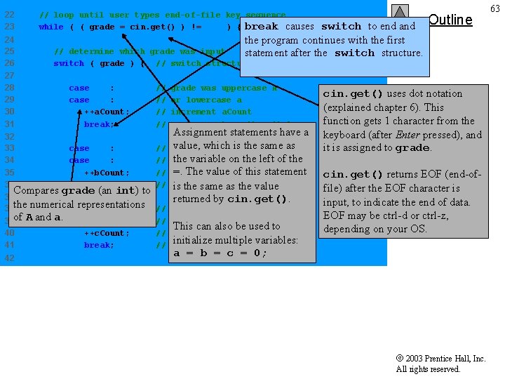 22 23 24 25 26 // loop until user types end-of-file key sequence while 22 23 24 25 26 // loop until user types end-of-file key sequence while