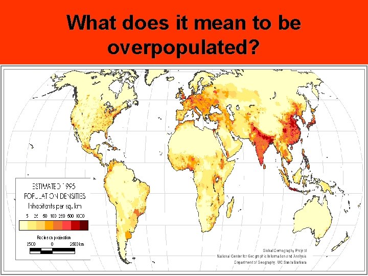 What does it mean to be overpopulated? 