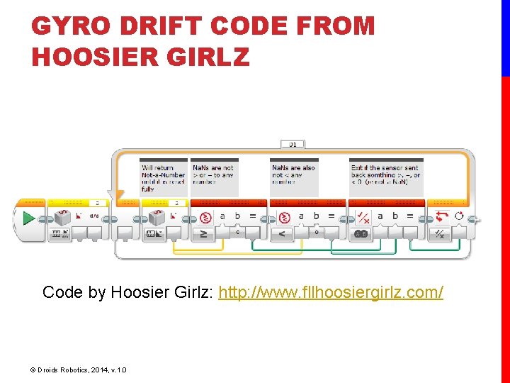 GYRO DRIFT CODE FROM HOOSIER GIRLZ Code by Hoosier Girlz: http: //www. fllhoosiergirlz. com/ GYRO DRIFT CODE FROM HOOSIER GIRLZ Code by Hoosier Girlz: http: //www. fllhoosiergirlz. com/
