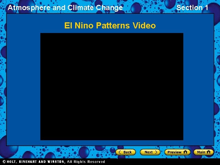 Atmosphere and Climate Change El Nino Patterns Video Section 1 