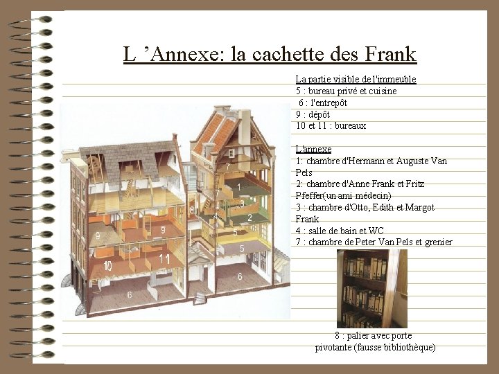 L ’Annexe: la cachette des Frank • La partie visible de l'immeuble 5 :