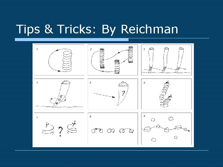 Tips & Tricks: By Reichman 