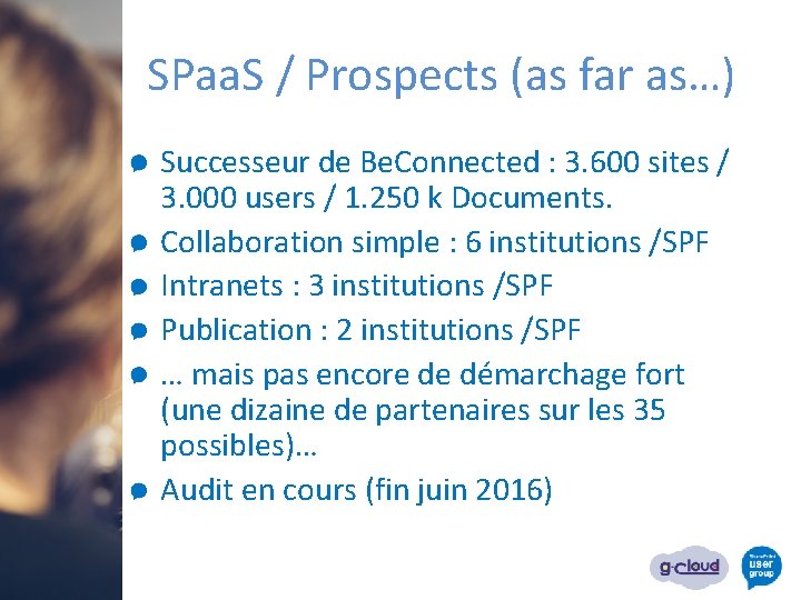 SPaa. S / Prospects (as far as…) Successeur de Be. Connected : 3. 600