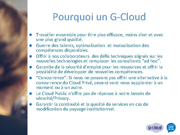 Pourquoi un G-Cloud Travailler ensemble pour être plus efficace, moins cher et avec une