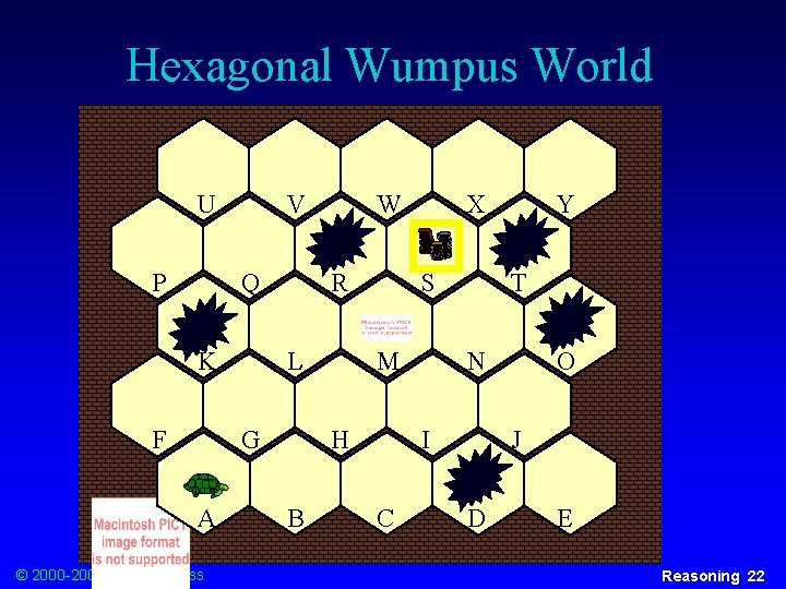 Hexagonal Wumpus World U P V Q K F R L G A ©