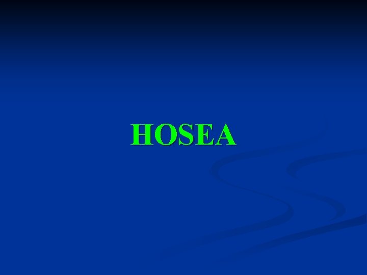 HOSEA 