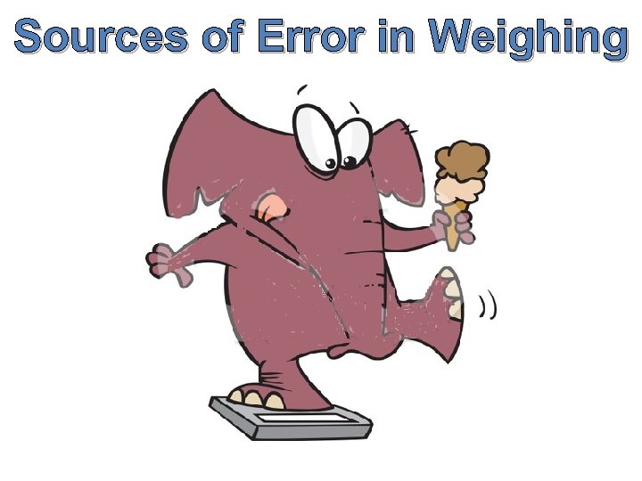 Sources of Error in Weighing 