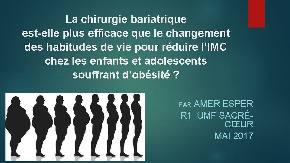 La chirurgie bariatrique est-elle plus efficace que le changement des habitudes de vie pour