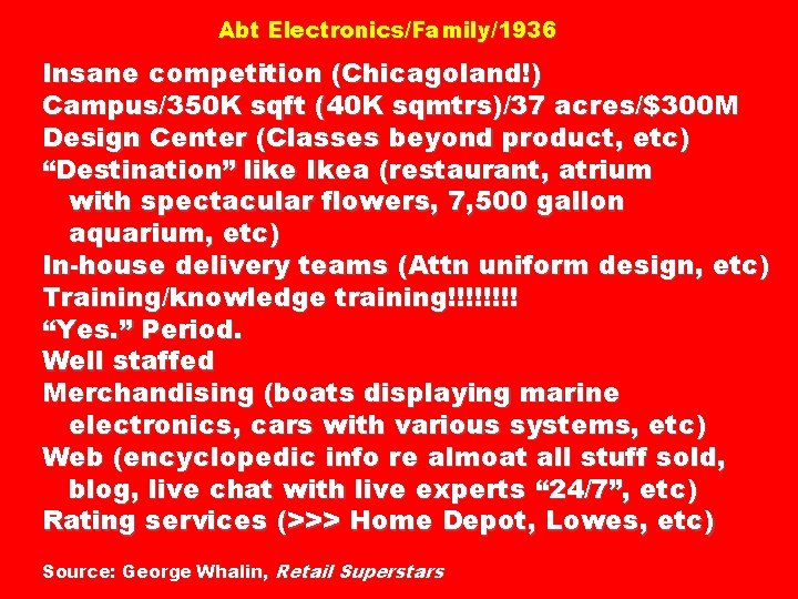 Abt Electronics/Family/1936 Insane competition (Chicagoland!) Campus/350 K sqft (40 K sqmtrs)/37 acres/$300 M Design