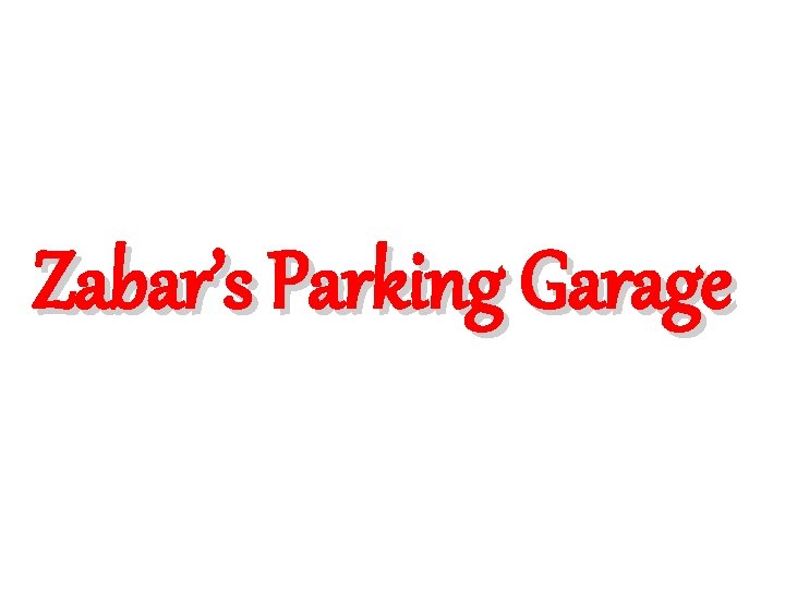 Zabar’s Parking Garage 