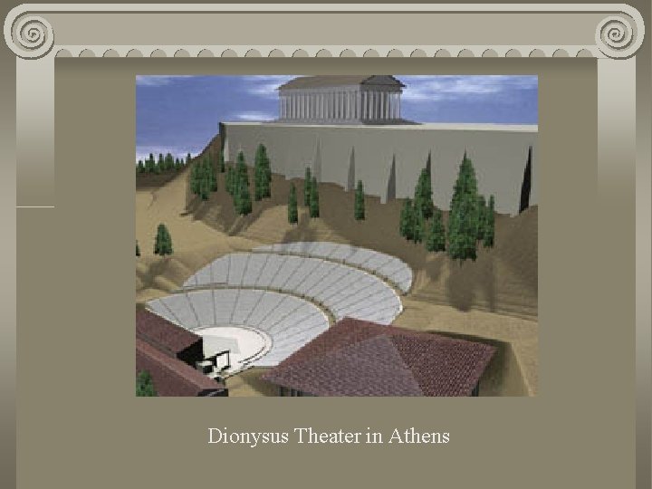 Dionysus Theater in Athens Dionysus Theater in Athens