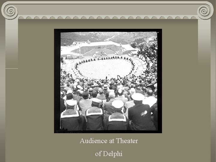 Audience at Theater of Delphi 