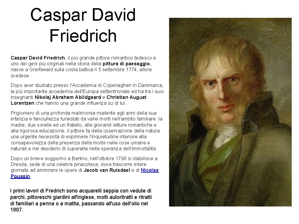 Caspar David Friedrich, il più grande pittore romantico tedesco e uno dei geni più