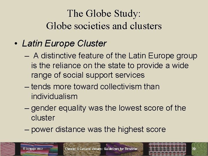 Communication between 8 TH EDITION cultures Chapter 6