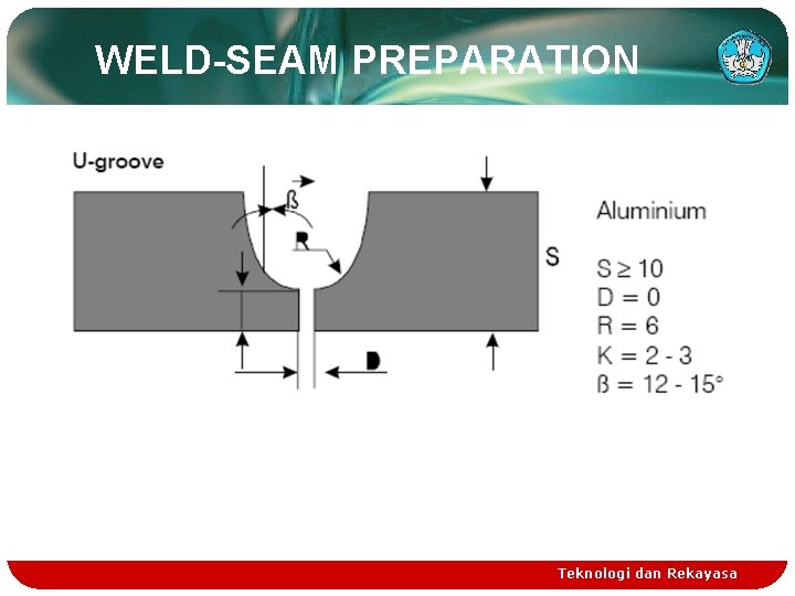 WELD-SEAM PREPARATION Teknologi dan Rekayasa 