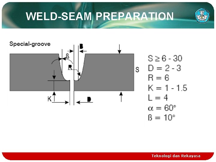 WELD-SEAM PREPARATION Teknologi dan Rekayasa 