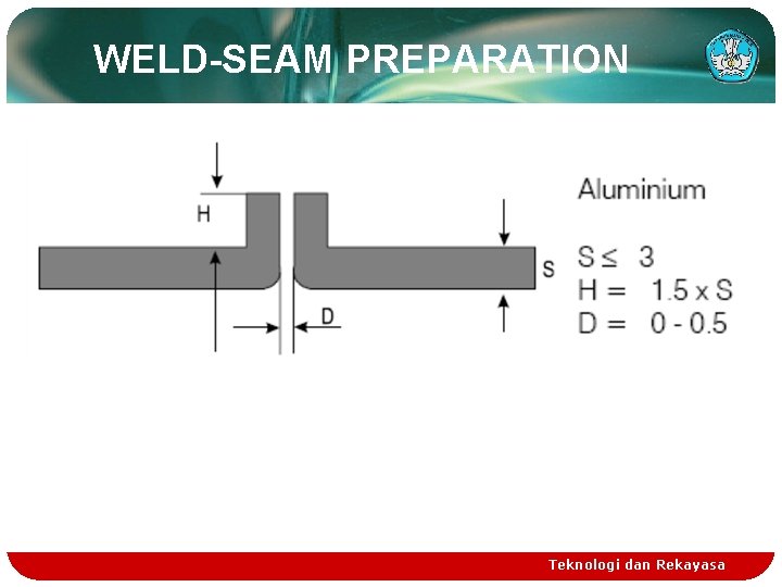 WELD-SEAM PREPARATION Teknologi dan Rekayasa 