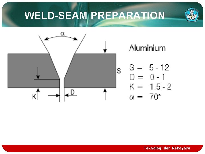 WELD-SEAM PREPARATION Teknologi dan Rekayasa 