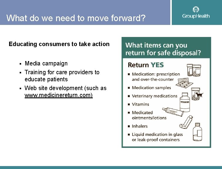 What do we need to move forward? Educating consumers to take action Media campaign