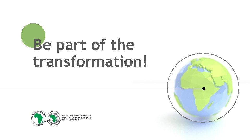 Be part of the transformation! 