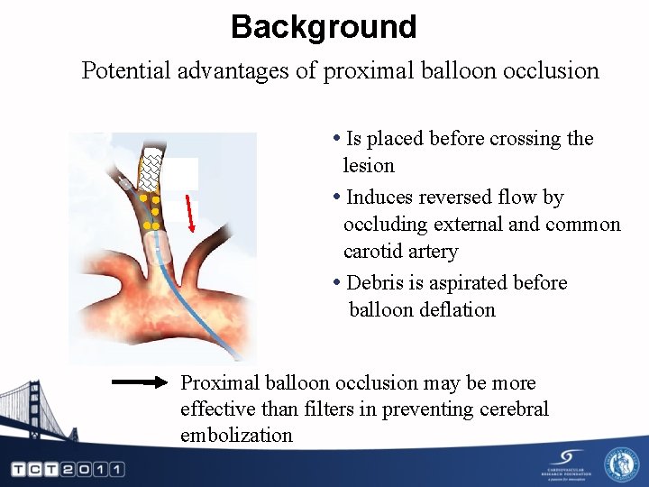 Background Potential advantages of proximal balloon occlusion • Is placed before crossing the lesion