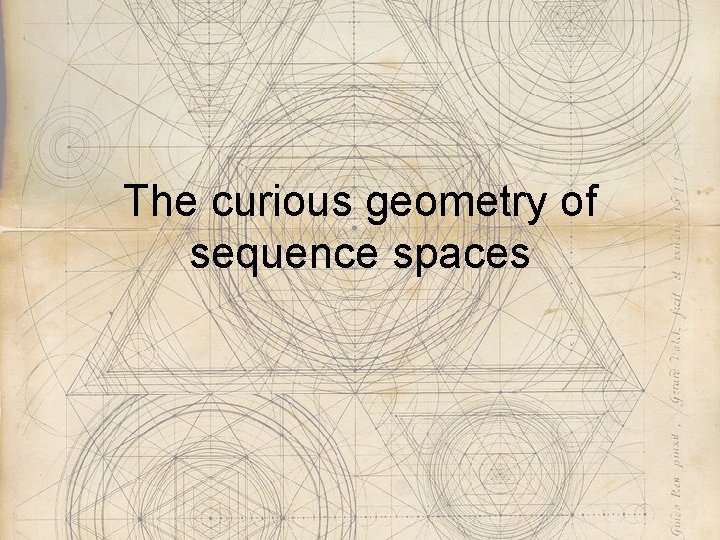 The curious geometry of sequence spaces 