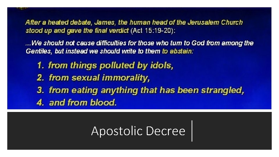 Apostolic Decree 