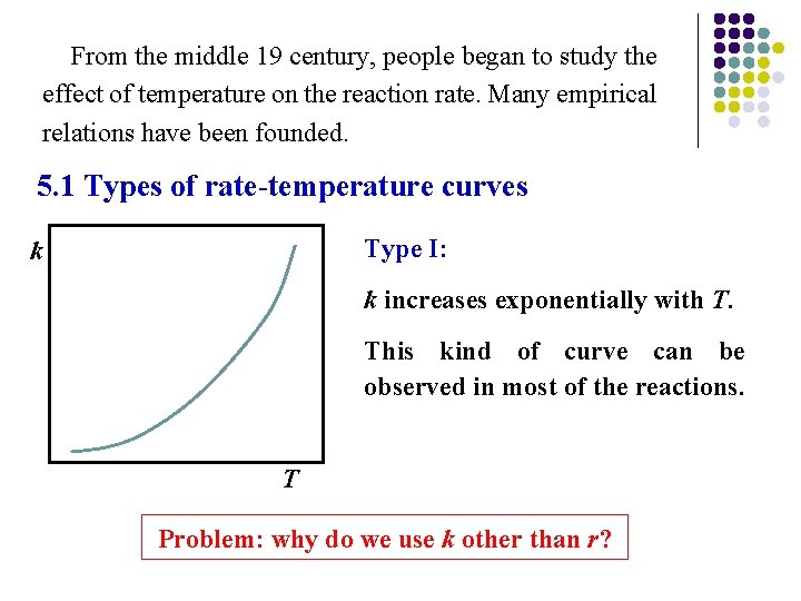 From the middle 19 century, people began to study the effect of temperature on