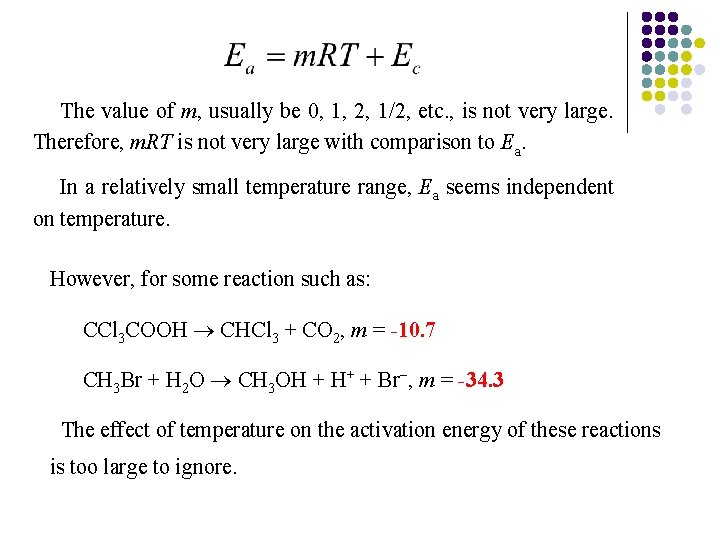 The value of m, usually be 0, 1, 2, 1/2, etc. , is not