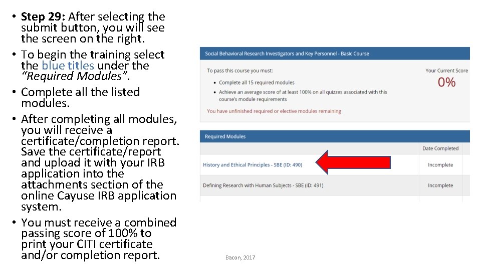  • Step 29: After selecting the submit button, you will see the screen