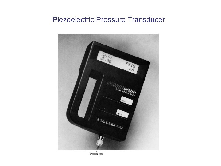 Piezoelectric Pressure Transducer 