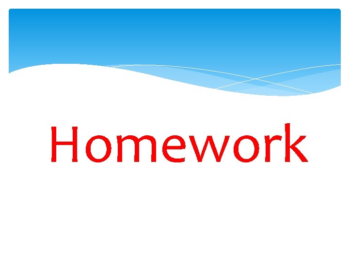 Homework 