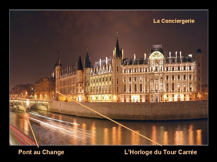 Bajando por la rivera del Sena vemos algunos de La Conciergerie los edificios que