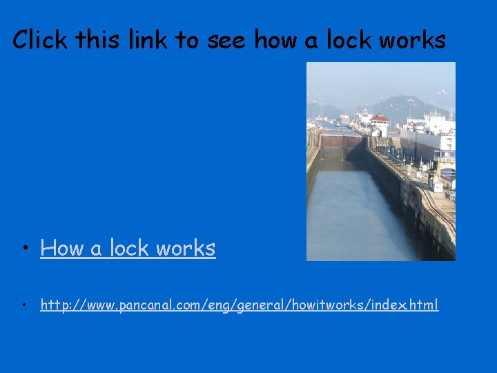 Click this link to see how a lock works • How a lock works