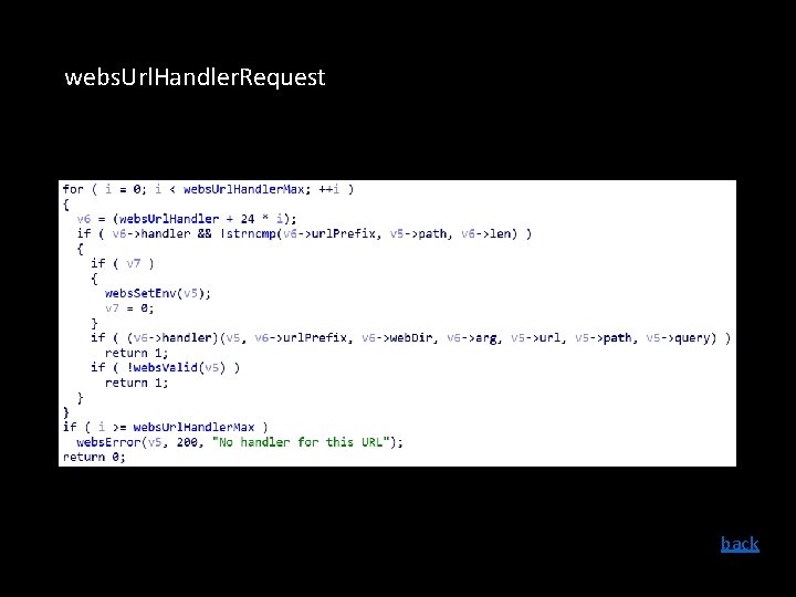 webs. Url. Handler. Request back 
