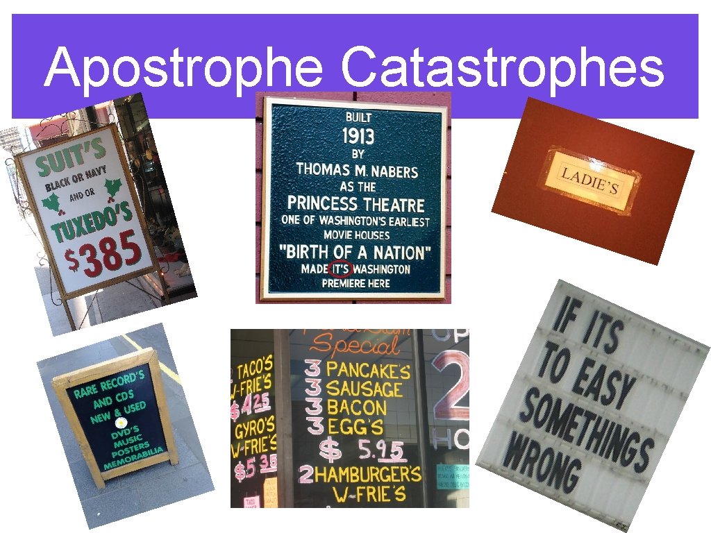 Apostrophe Catastrophes 
