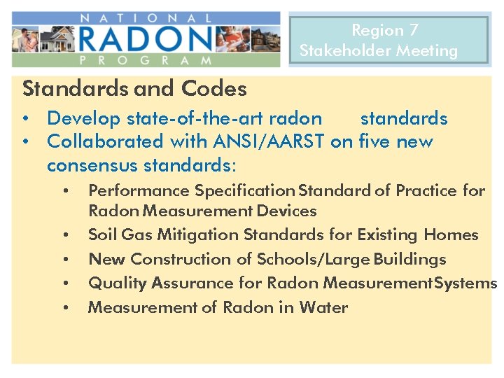 Region 7 Stakeholder Meeting CRCPD National Radon Training Conference AARST International Radon Symposium September