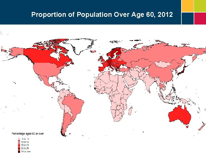 Proportion of Population Over Age 60, 2012 