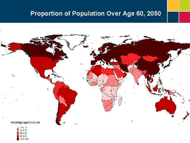 Proportion of Population Over Age 60, 2050 