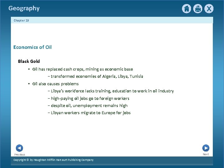 Geography Chapter 19 Economics of Oil Black Gold • Oil has replaced cash crops,